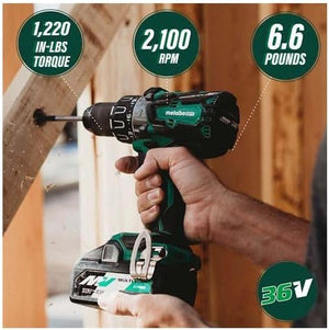 metabo HPTDV36DCQ4M 36V MultiVolt™ Cordless Brushless 1/2" Hammer Drill (Tool Only)