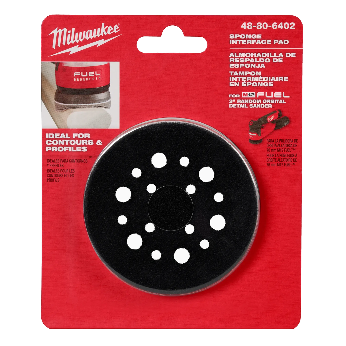 Milwaukee 48-80-6402 3” Sponge Interface Pad