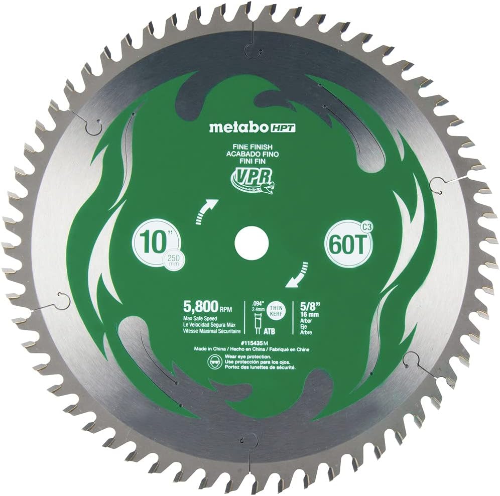 metabo HPT 10" 60T Carbide Blade