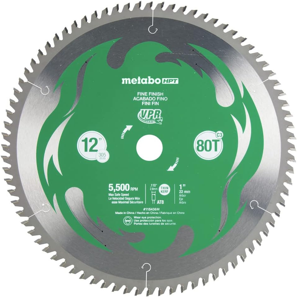 metabo HPT 12" 80T Carbide Blade