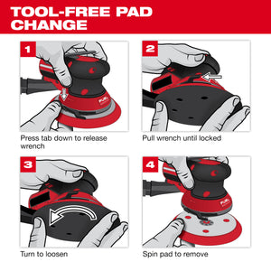 Milwaukee 49-36-2583 6" Hook & Loop Random Orbital Sander Backing Pad - Soft