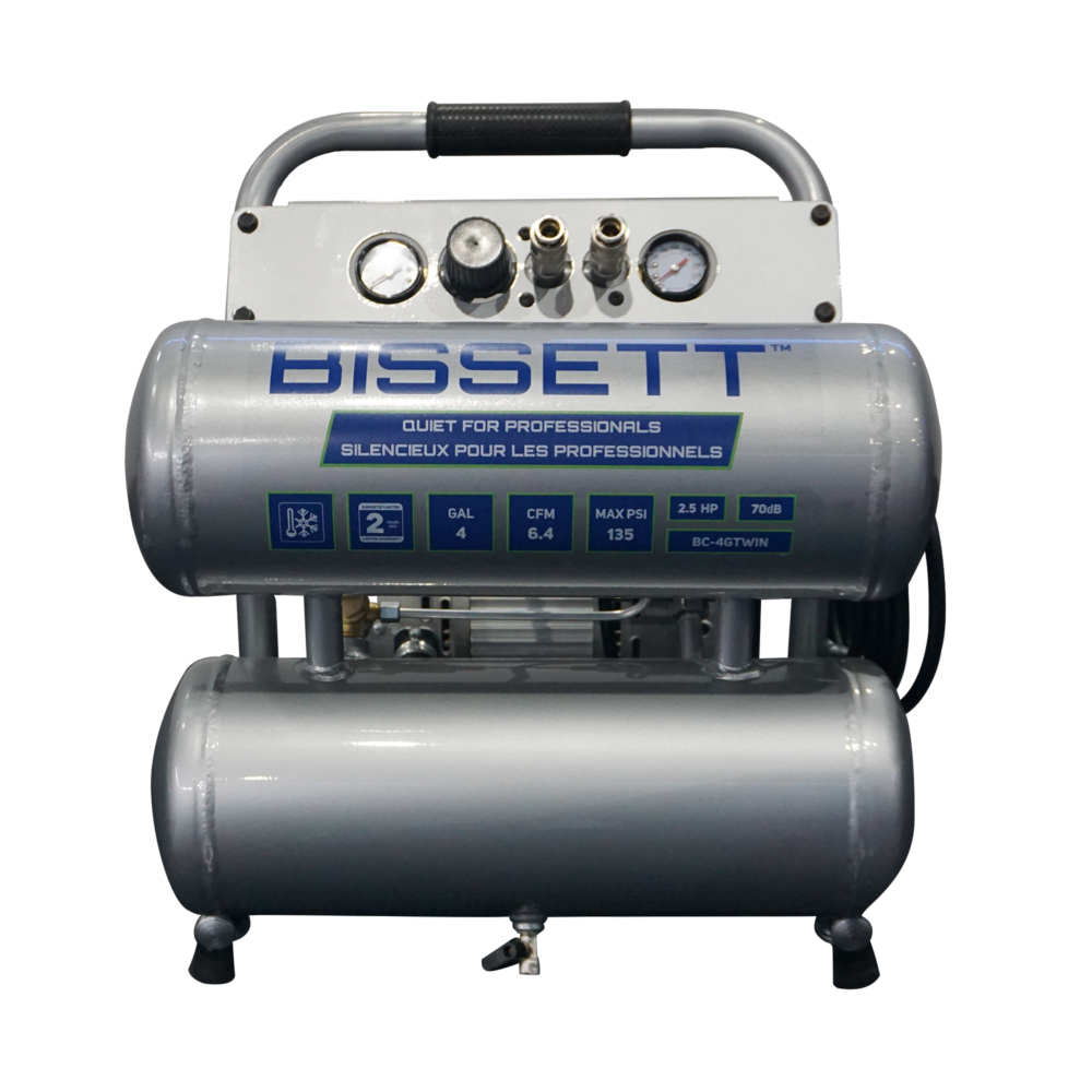 BISSETT BC-4GTWIN 4 Gal Twinstack Compressor