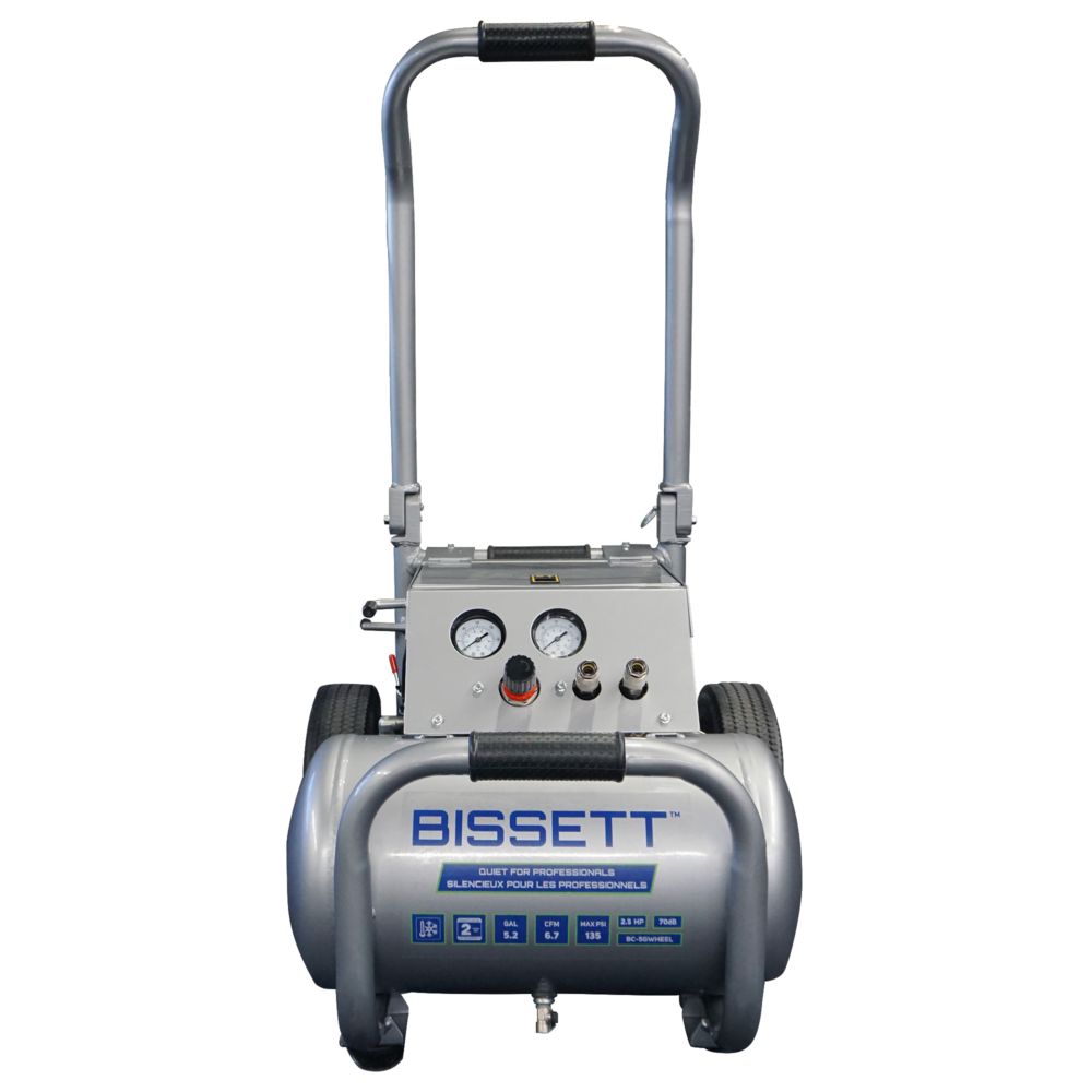 BISSETT BC-5GWHEEL 5.2 Gal Roll Caged Compressor