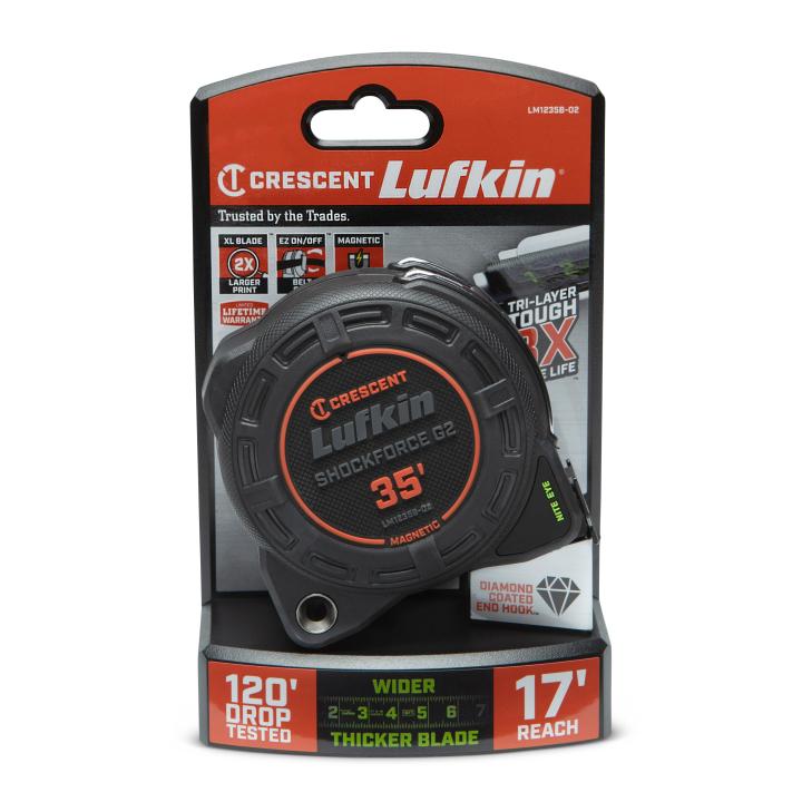 Crescent LM1235B-02 1-1/4" x 35' Shockforce Nite Eye™ G2 Magnetic Tape Measure