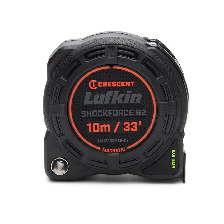 Crescent LM1235CMEB-02 1-1/4" x 10m/33' Shockforce Nite Eye™ G2 Magnetic Tape Measure