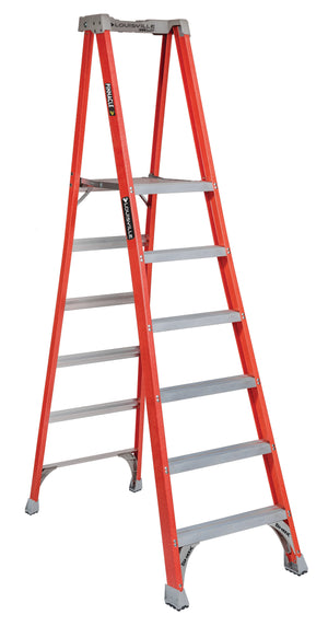 Louisville Fiberglass Platform Ladder