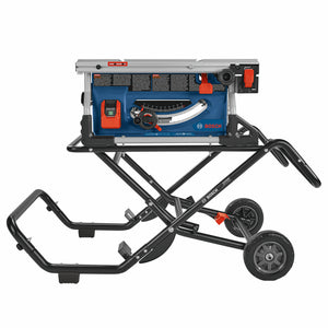 Bosch GTS15-10 10 In. Jobsite Table Saw with Gravity-Rise Wheeled Stand