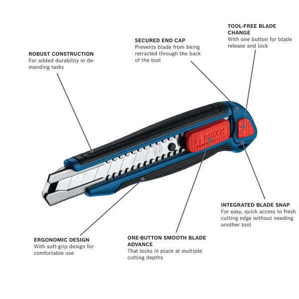 Bosch H11-14100-1 2pc Utility Knife Set