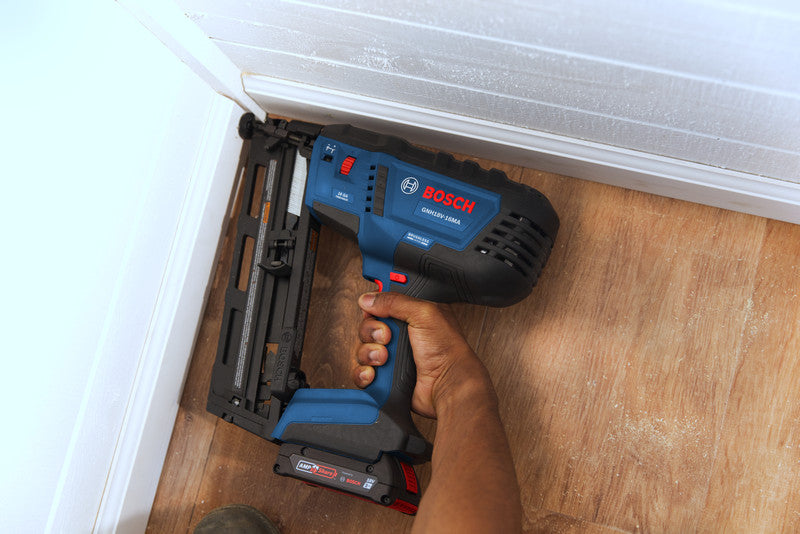 Bosch GNH18V-16MAB12 18V Brushless 16-Gauge Angled Finish Nailer Kit with (1) 2 Ah Standard Power Battery