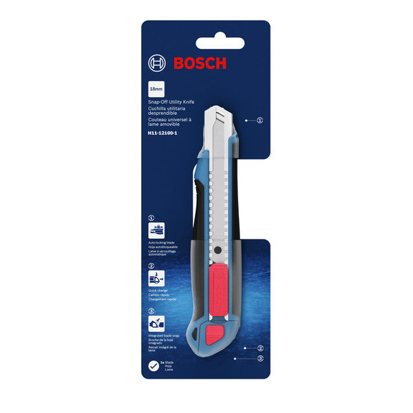 Bosch H11-12100-1 18mm Snap-Off Utility Knife