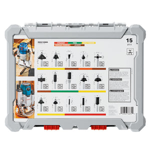 Bosch RBS015MBS 15 pc. Carbide-Tipped Wood Router Bit