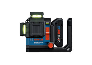 Bosch GLL330-80CGL 18V 360º Connected Green-Beam Three-Plane Leveling and Alignment Laser with (1) 4 Ah Battery