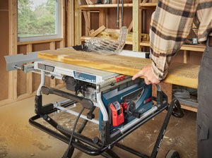 Bosch GTS15-10 10 In. Jobsite Table Saw with Gravity-Rise Wheeled Stand