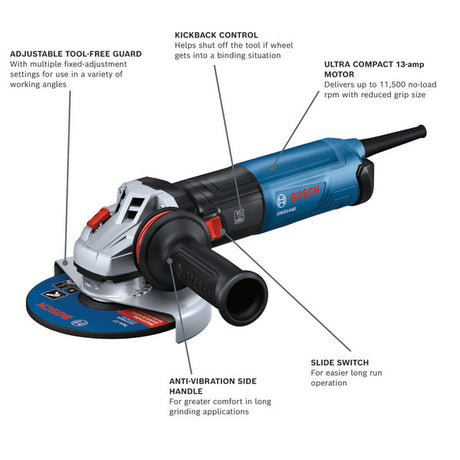 Bosch GWS14-60 6 In. Angle Grinder