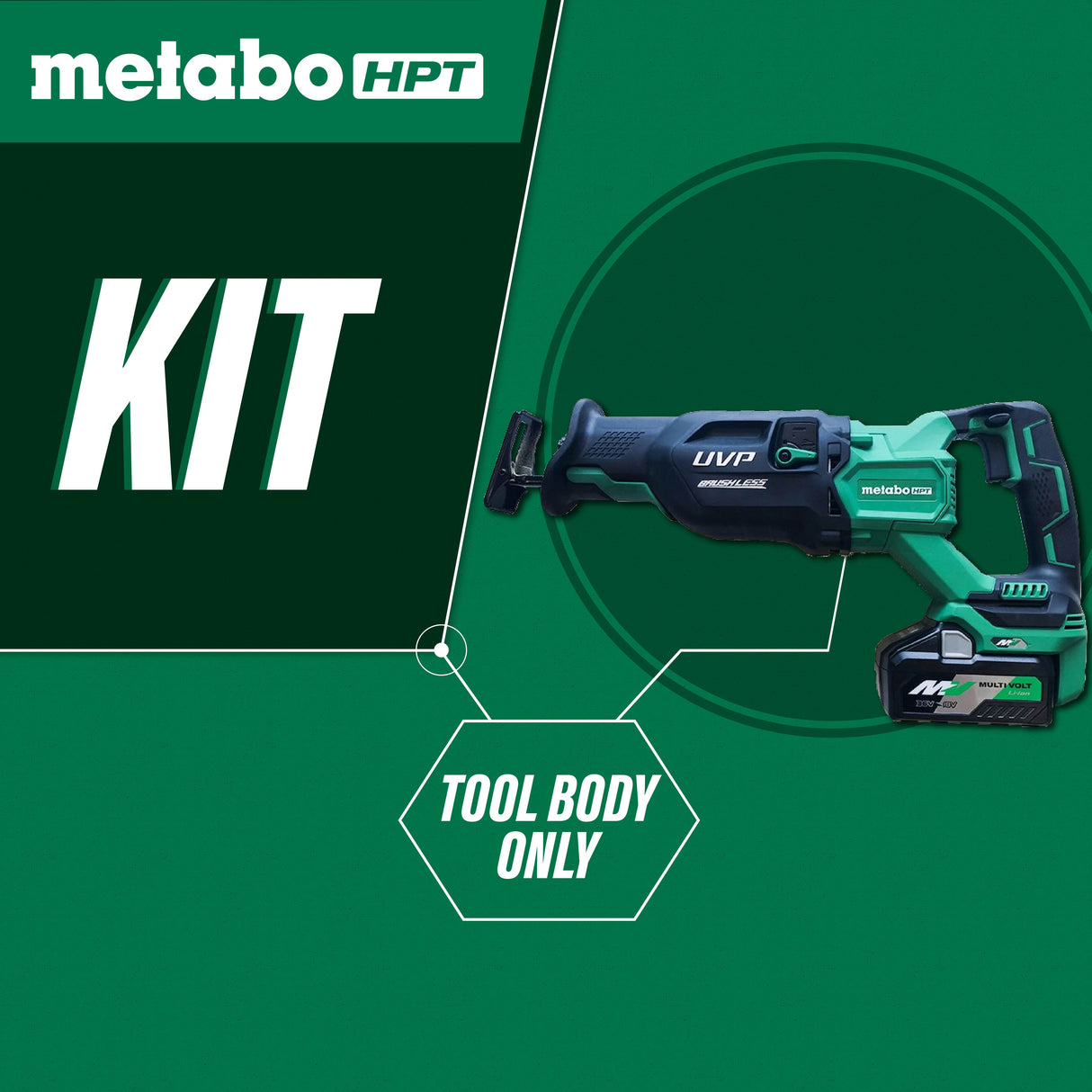 metabo HPT CR36DAQ4M 36V MultiVolt Cordless Reciprocating Saw (Tool Body Only)