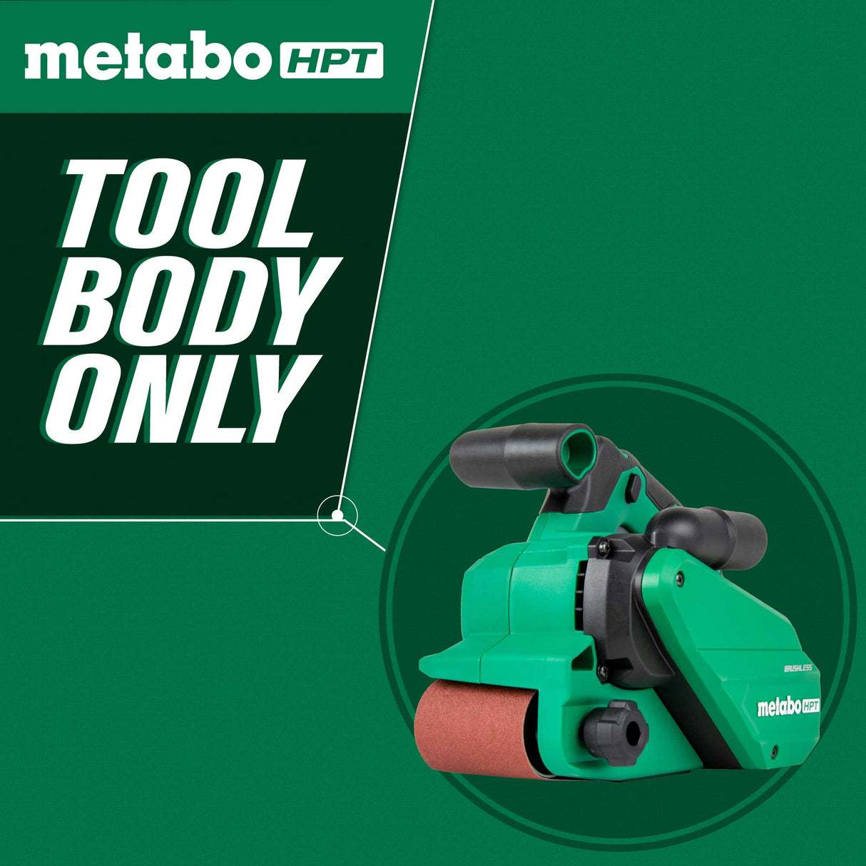 metabo HPT SB3608DAQ4M 36V MultiVolt™ Cordless Brushless 3" x 21" Belt Sander (Tool Body Only)