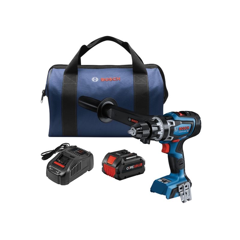 Bosch GSB18V-1330CB14 PROFACTOR 18V Connected Ready 1/2 In. Hammer Drill/Driver Kit with (1) CORE 18V 8 Ah High Power Battery