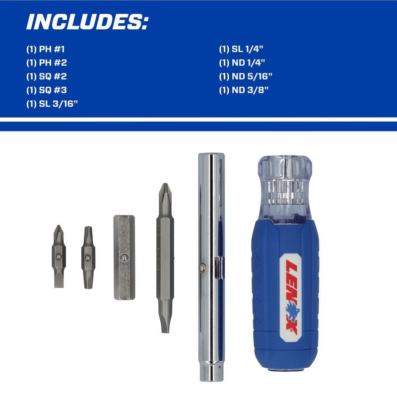 LENOX LXHT68000 9-IN-1 Multi-Bit Screwdriver