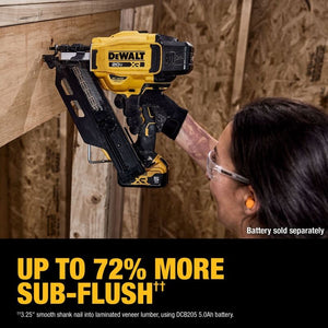 DEWALT DCN930B 20V MAX Brushless Cordless 30 degree Paper Tape Framing Nailer - Bare Tool