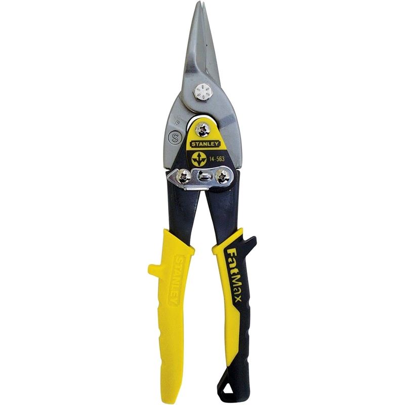 STANLEY 14-563 FATMAX Straight Cut Aviation Snips (Yellow)