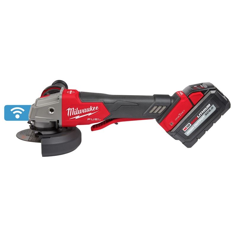 Milwaukee 2882-22 M18 FUEL 4-1/2n / 5in Braking Grinder w/ ONE-KEY Paddle Switch, No Lock