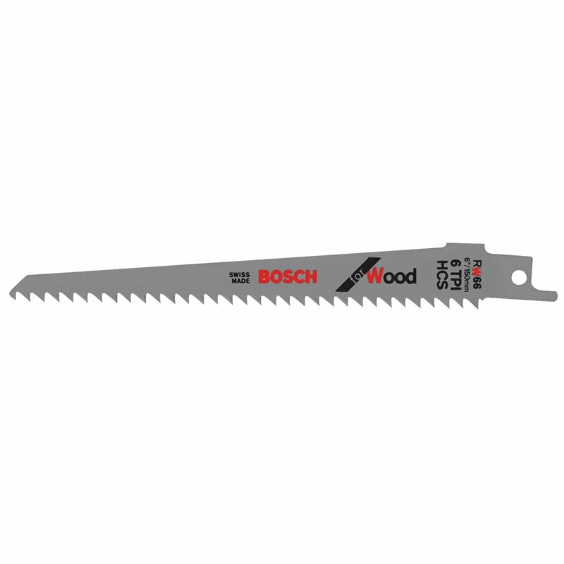 Bosch | RW66 6" 6 TPI Wood Cutting Reciprocating Saw Blades