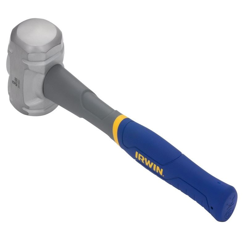 IRWIN IWHT56601 3 lb Polished Face Steel Head Rubber Sledge Hammer