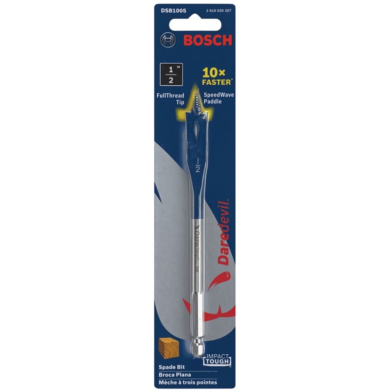 Bosch DSB1005 1/2 In. x 6 In. Daredevil Standard Spade Bits