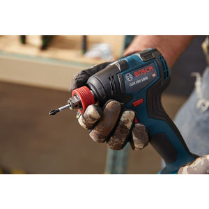 Bosch GDX18V-1800B12 18V Two-In-One 1/4 In. and 1/2 In. Bit/Socket Impact Driver/Wrench Kit with 2 Ah Standard Power Battery