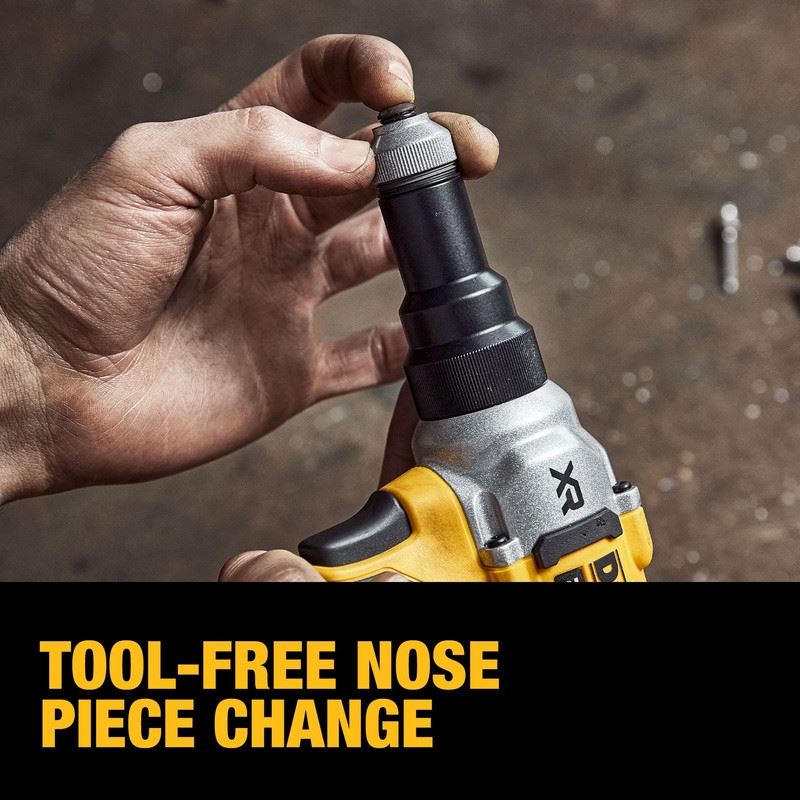 DEWALT DCF414GE2 20V MAX XR BRUSHLESS CORDLESS 1/4in RIVET TOOL KIT WITH DEWALT POWERSTACK