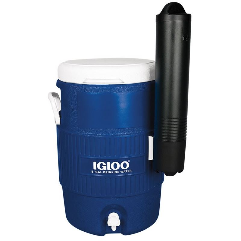 igloo 5 Gal Cooler With Seat Top and Cup Dispenser