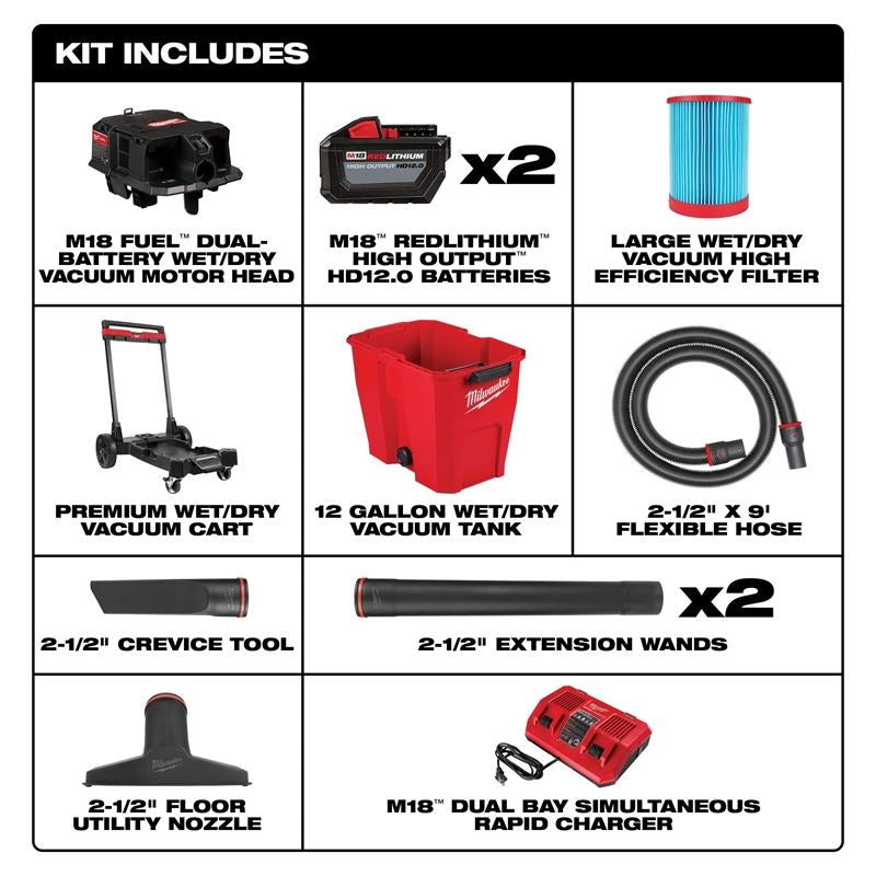 Milwaukee M18 FUEL Wet/Dry Vacuums