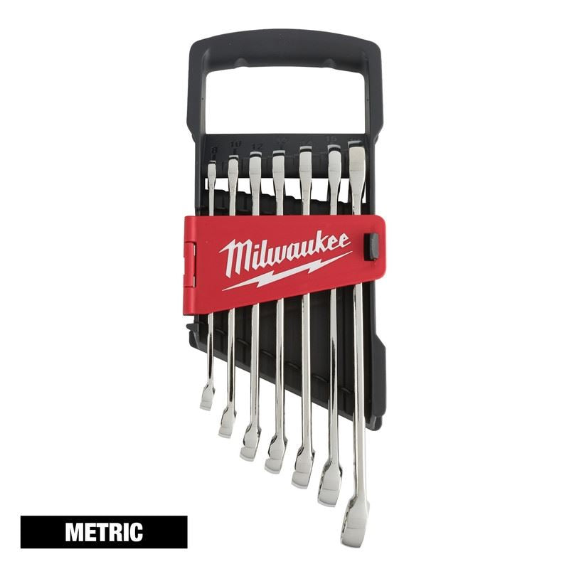 Milwaukee 48-22-9507 7pc Combination Wrench Set - Metric