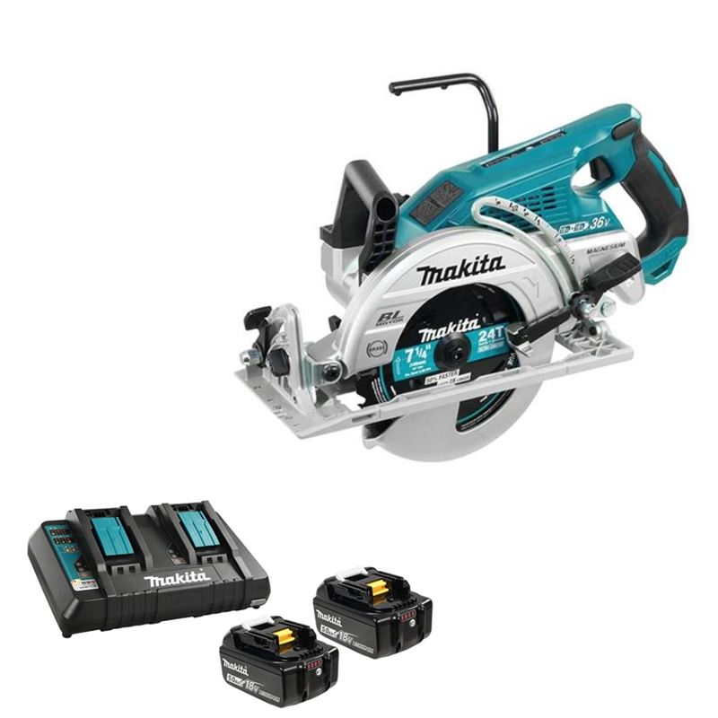 Makita DRS780PT2X 18Vx2 (36V) LXT Brushless 7-1/4in Rear Handle Saw Kit