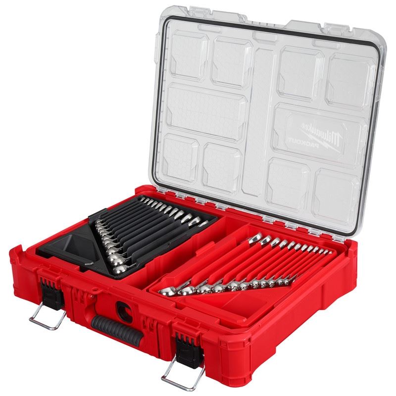 Milwaukee 48-22-9485 30pc Metric  and  SAE Combination Wrench Set with PACKOUT Organizer