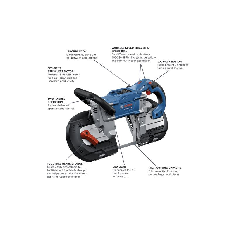 Bosch | GCB18V-5N 18V 5 In. Deep Cut Band Saw