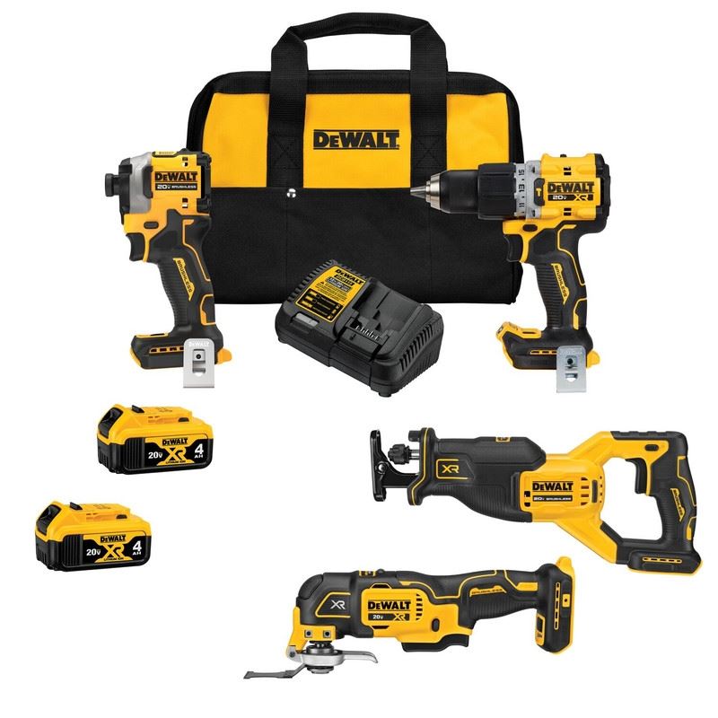 DEWALT DCK4050M2 20V MAX Lithium-Ion Cordless Brushless 4 Tool Combo Kit