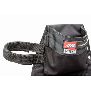 DIAMONDBACK DB2-14-BK-R-ST MITER POUCH - BLACK RIGHT SIDE