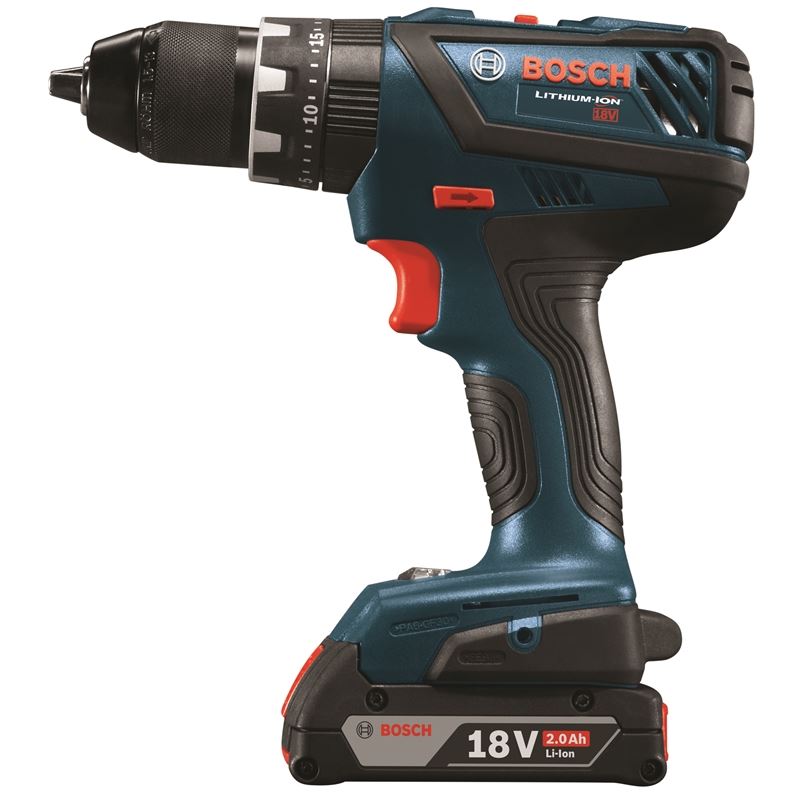 Bosch | HDS181A-02 18V Compact Tough 1/2 In. Hammer Drill/Driver Kit | BFP