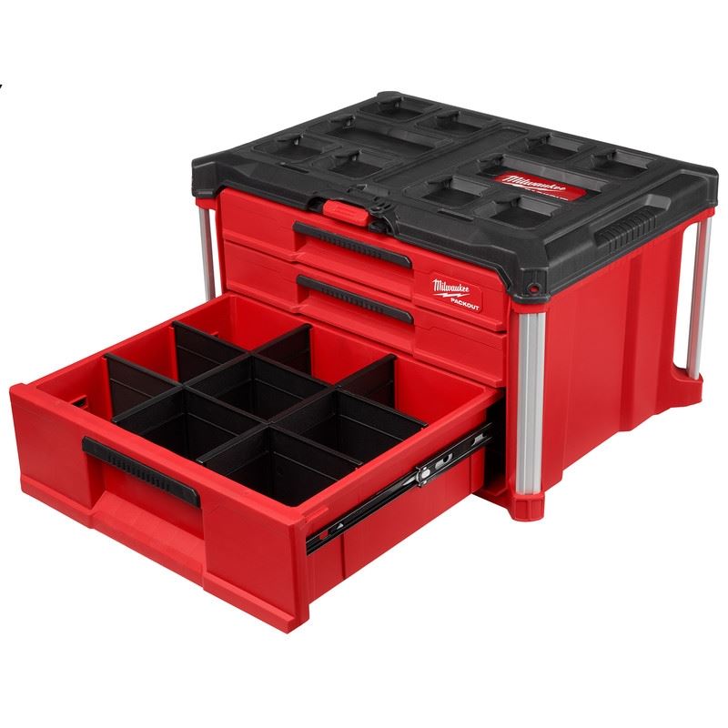 Milwaukee 48-22-8447 PACKOUT Multi-Depth 3-Drawer Tool Box