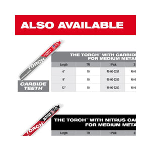 Milwaukee | 48-00-6252 Nitrus CARBIDE Teeth For Medium Metal 9 in 1 pk