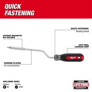 Milwaukee 48-22-2916 2-in-1 Rotating Multi-Bit Screwdriver