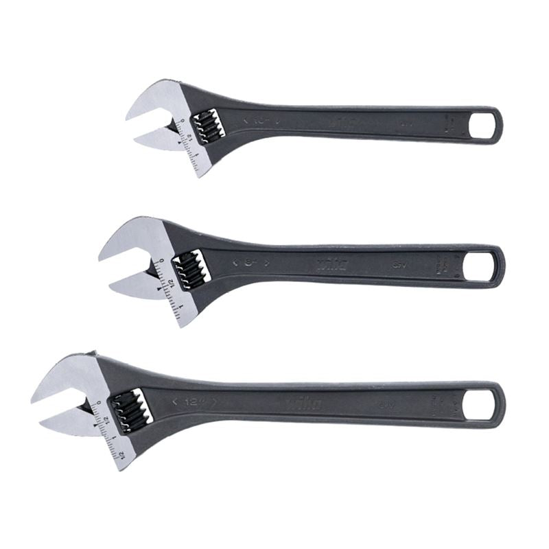 WIHA 76280 3 PIECE ADJUSTABLE WRENCH SET