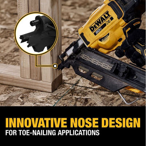 DEWALT DCN930B 20V MAX Brushless Cordless 30 degree Paper Tape Framing Nailer - Bare Tool