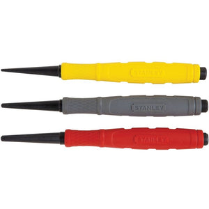 Stanley 58-930 Nail Sets Set of 3 (0.8, 1.6, 2.4mm)