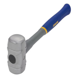 IRWIN IWHT56603 4 lb Polished Face Steel Head Rubber Sledge Hammer