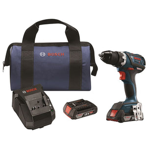 Bosch | DDS183-02 18V EC Brushless Compact Tough 1/2 In. Drill/Driver Kit | BFP