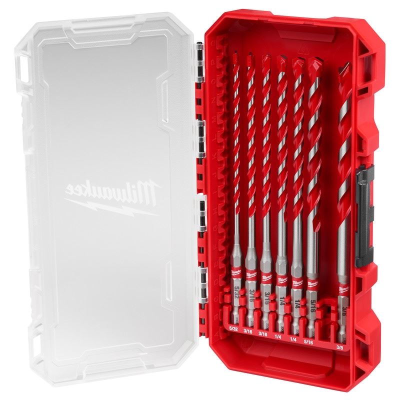 Milwaukee 48-20-9052 7PC. SHOCKWAVE Impact Duty Carbide Hammer Drill Bit Set