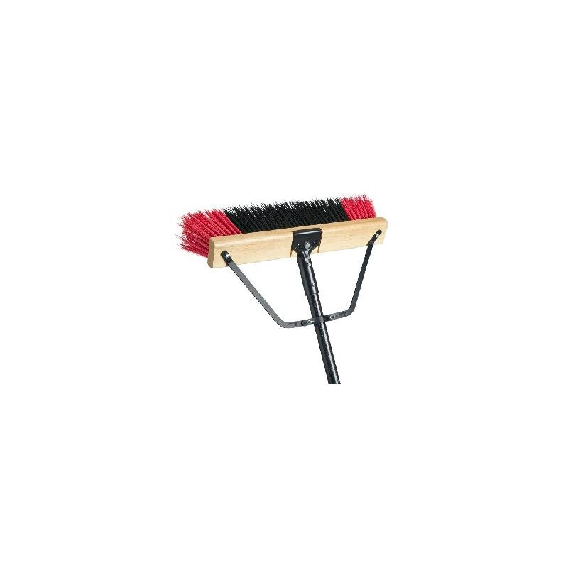 M2 PB-700-RB18 Red Ryno Stiff Push Broom - 18in