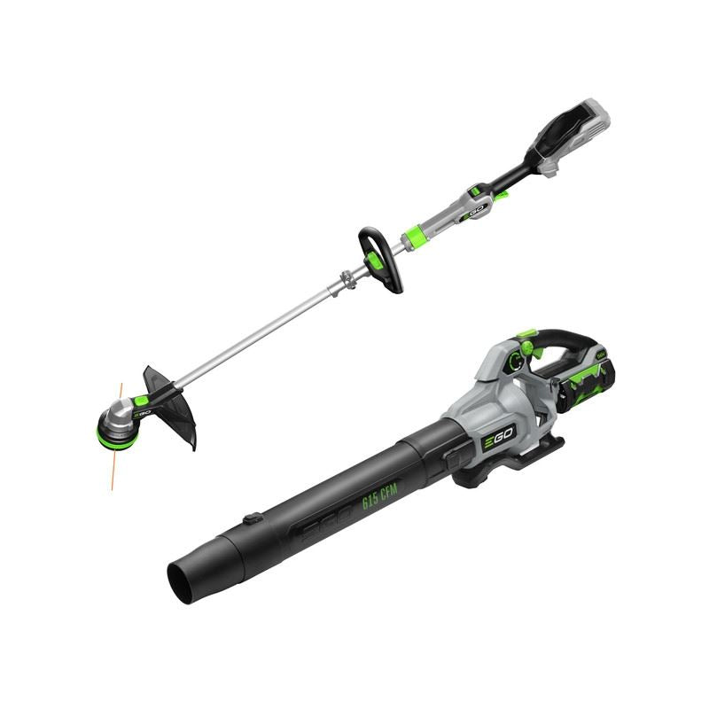 EGO ST6151LB POWER+ 15" POWERLOAD STRING TRIMMER WITH ALUMINUM TELESCOPIC SHAFT and 615 CFM BLOWER COMBO KIT